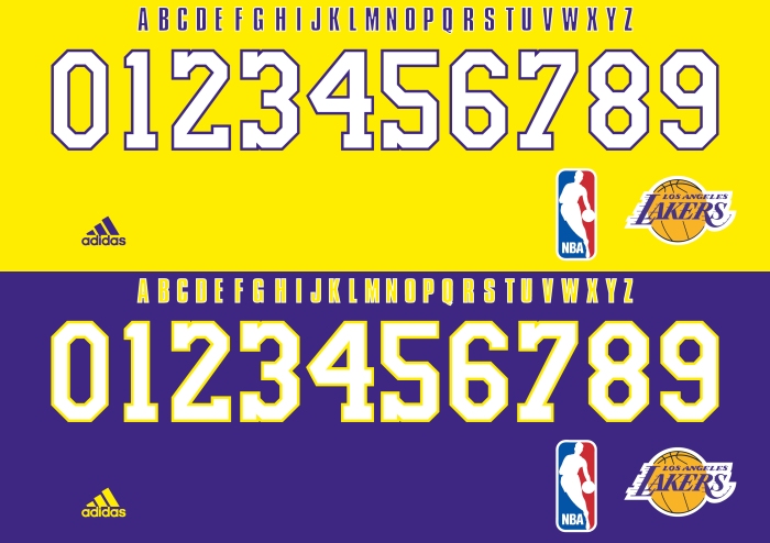 Lakers 2015 font